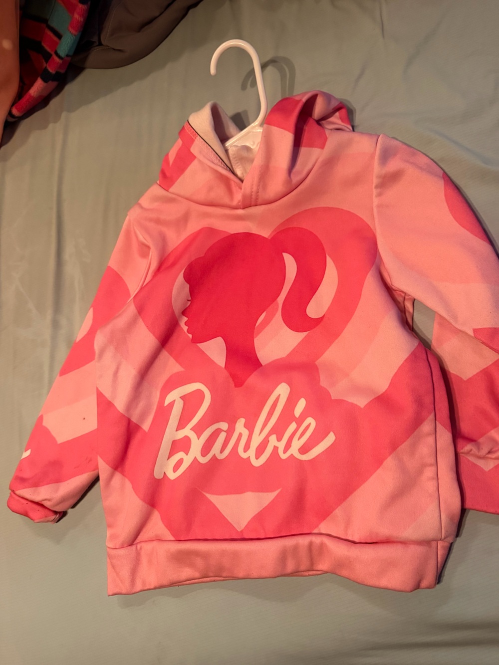 Barbie Hot Pink and Light Pink Graphic Hoodie